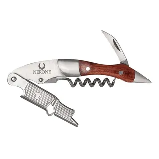 Abridor Saca-rolhas Sommelier Pro Nerone Aço Inox Rosewood Abridor Saca-rolhas Sommelier Pro Nerone Aço Inox Rosewood