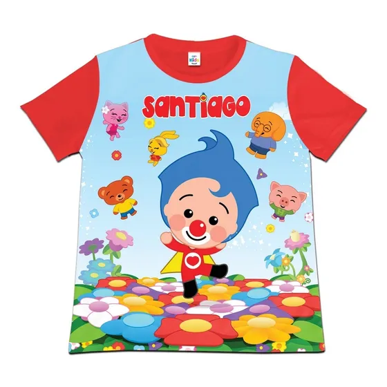 Franela Camisa Niño Niña Payaso Plim Plim En Poliester