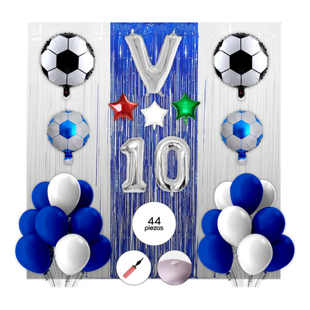Combo Globos De Vélez Decoración Cumpleaños Super Completo Combo Globos De Vélez Decoración Cumpleaños Super Completo