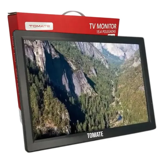 Tv digital portátil 15.4 polegadas 12v Hd veicular caminhão cor preto Tomate