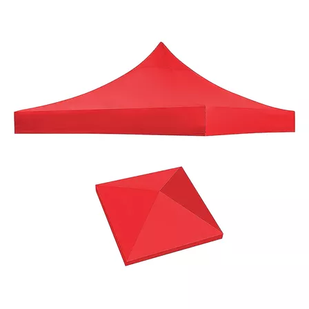 Repuesto De Lona Toldo Para Jardin 3x3 100 % Impermeable Color Rojo