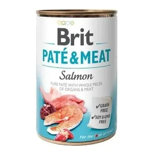 Alimento Húmedo Brit Care Grain Free Salmón para Perro Adulto Mediano 400g | Cuotas sin interés