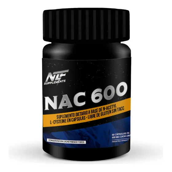Suplemento En capsulas Nitro Fuel Supplements Antioxidantes N Acetil Cisteina X 60 capsulas de 600 mg