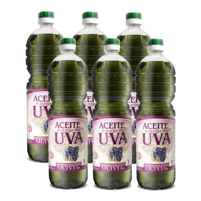 Aceite Semillas Pepitas Uva Mendoza Olivi Hnos 1000 Cc X6