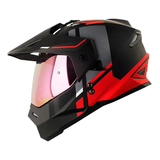 Casco Moto Integral Hro Dry Cross Doble Propósito Enduro Dot