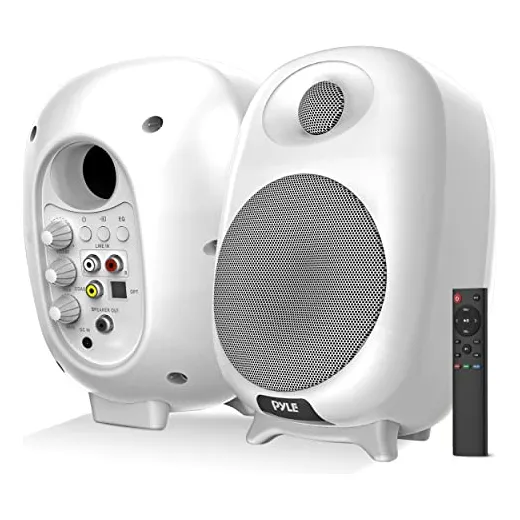 Par De Altavoces De Monitor De Estantería Con Bluetooth