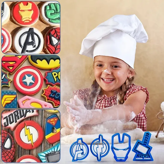 Moldes Cortadores Para Galleta Y Fondant De Tortas Héroes