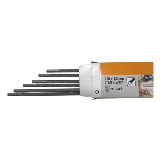 Lima Redonda Stihl 4,0mm 5/32 P/ Motosserra - Caixa C/ 6 Un