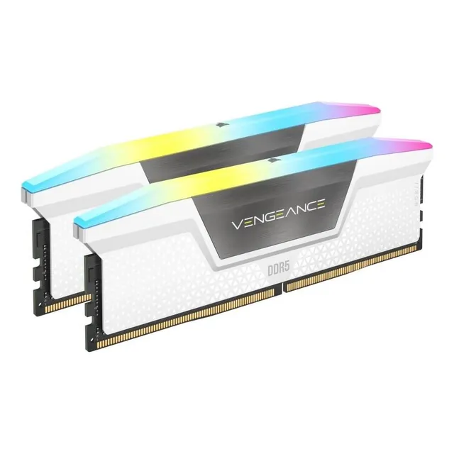 Kit Memoria Ram Corsair Rgb Ddr5 4800mhz 64gb 2x32gb Blanco