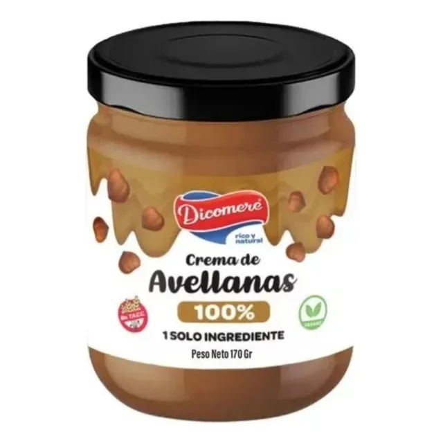 Dicomere Crema De Avellanas 250g - Deliciosa Y Nutritiva