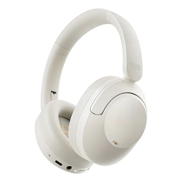 Auriculares multipunto Qcy H4 Anc Bluetooth 5.2, 70 h, color blanco