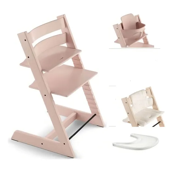 Stokke Tripp Trapp Babyset Cojin Tray - Serene Pink Paquete