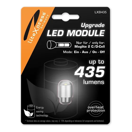 Maglite Actualizacion Lampara Led Lxb435 Con 435 Lum. 2 Cell