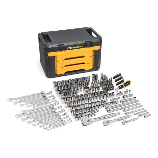 Kit De Herramientas Mecánicas Gearwrench 243 Pz Color Amarillo