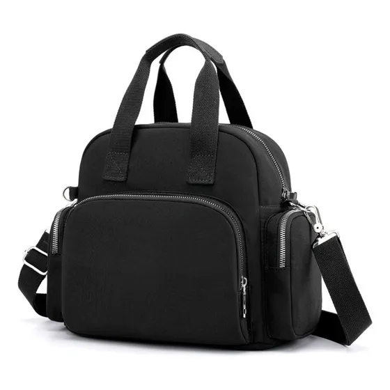 Cartera Bandolera Gadnic Mujer Liso Rigida Con Carga Usb Color Negro Id862l