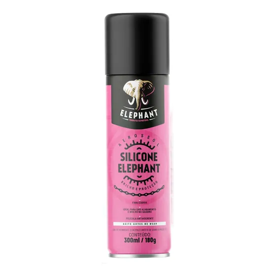 Silicone Spray Elephant 300ml Bicicleta Brilho Proteção Mtb
