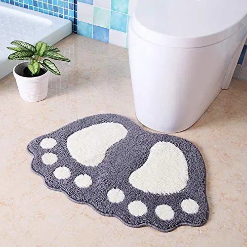 Tapete Baño Absorbente Big Feet Huahoo Para Cuarto Sala