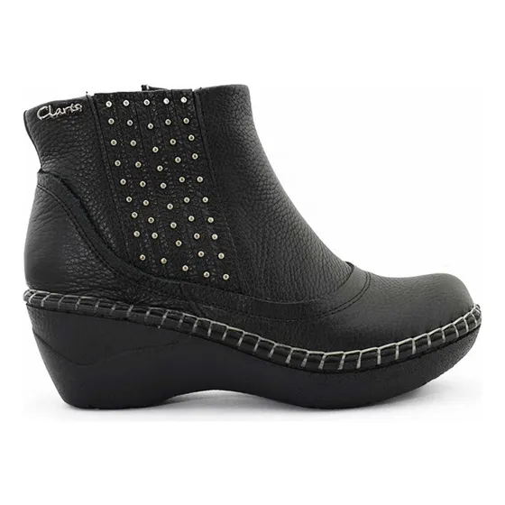 Botas Mujer Cuero Claris Base Acolchada Con Elástico