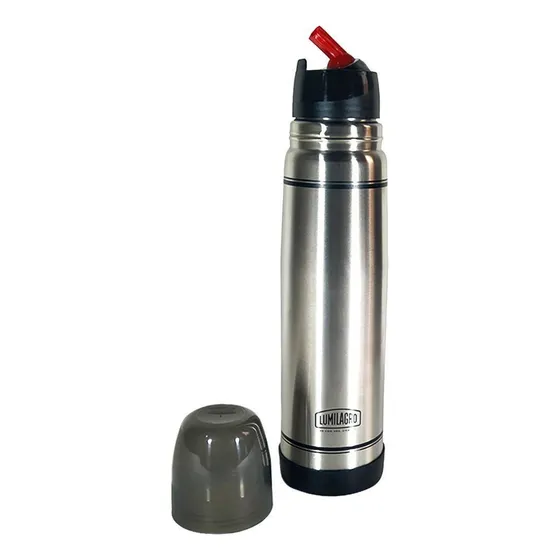 Termo Lumilagro 1l Luminox Acero Inoxidable Pico Matero Caja