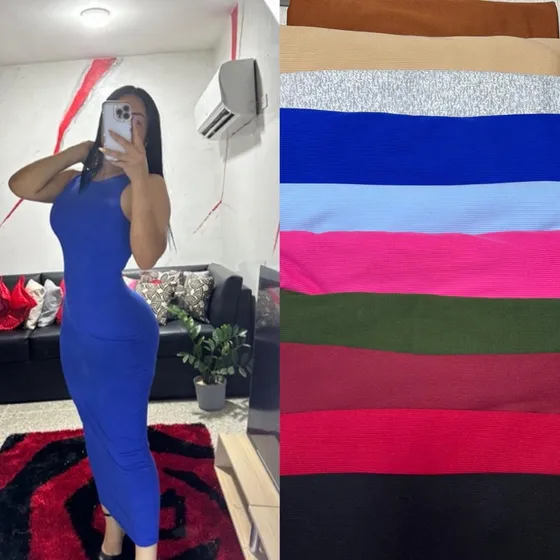 Vestido, Tipo Franelilla Largo