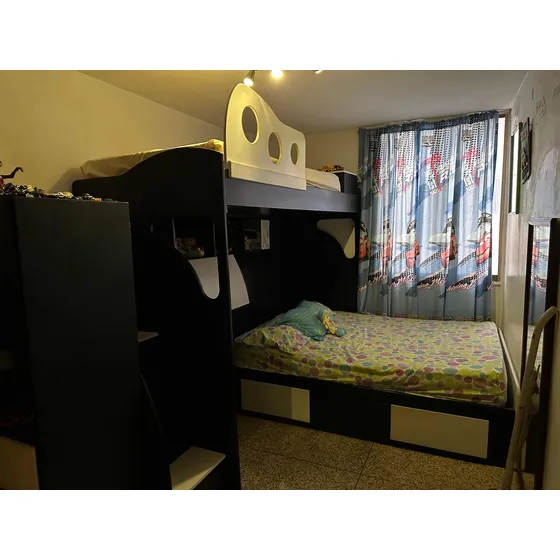 Cama Litera Matrimonial Como Nueva Con Sus Colchones
