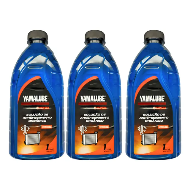 Kit 3 Litros Aditivo Radiador Yamalube Mt09 Xj6 Yzf 600 R6