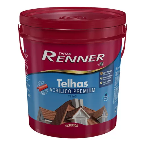 Tinta Telhas 18l Brilhante Renner Cor Cinza claro