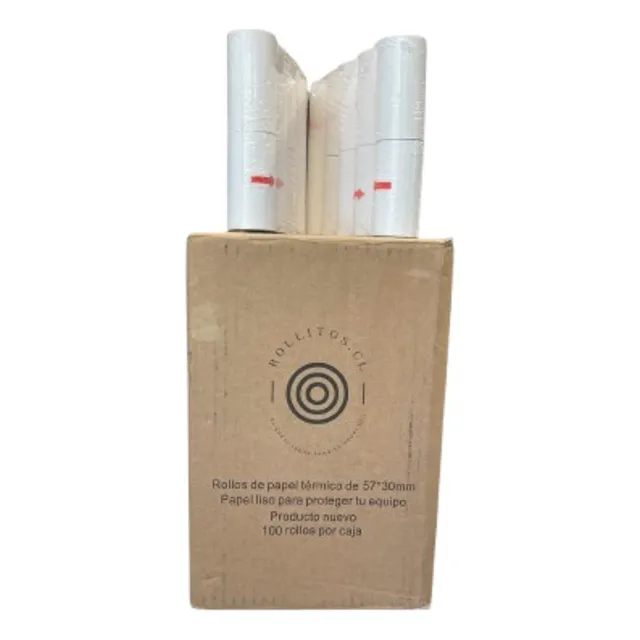 Pack 100 Rollos Térmicos 57mm Bt Redelcom Transbank Getnet