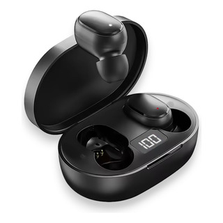 Fone De Ouvido Sem Fio Bluetooth 5.0 Lehmox E6s Cor Preto Fone De Ouvido Sem Fio Bluetooth 5.0 Lehmox E6s Cor Preto