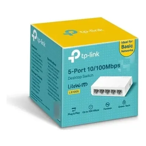 Swtch Tp-link 5 Ptos 10/100m Desk Ls1005