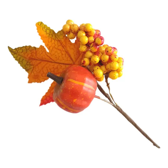 Calabaza De Hoja De Arce Simulada Decorativa Compatible Con