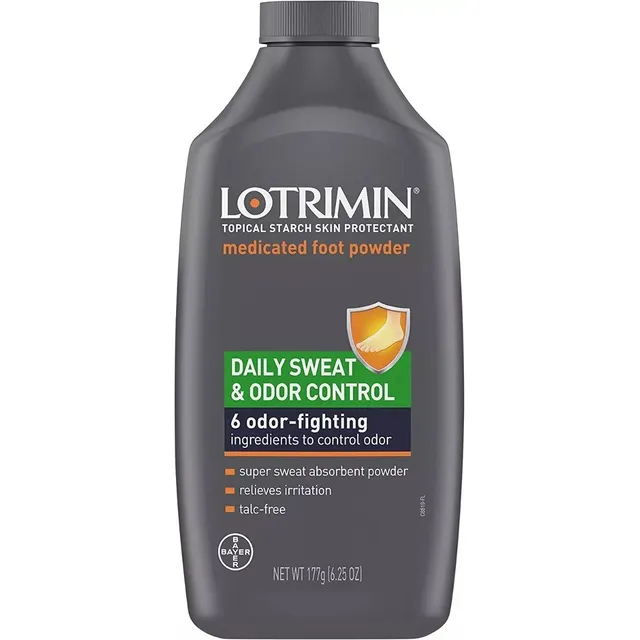 Lotrimin Daily Sweat And Odor Control Medicated Talco Pies