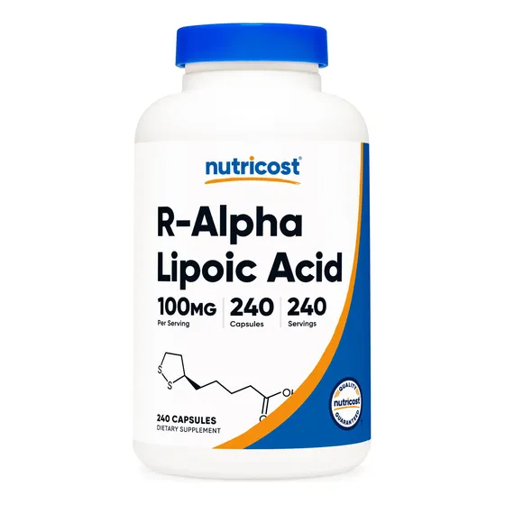 Suplemento Nutricost De Ácido R-alfa Lipoico 100 Mg 240 Cáps