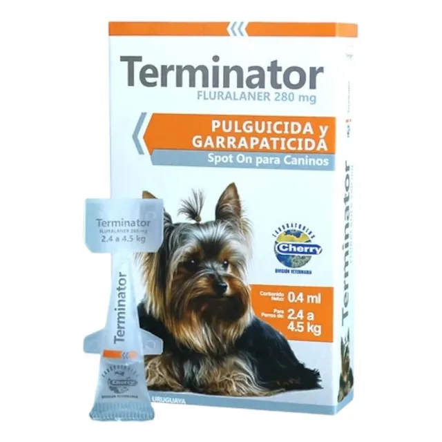Cherry Terminator 2.4 A 4.5kg Pipeta Antipulgas Y Garrapatas