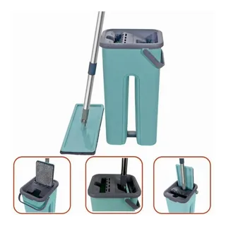 Flat Mop EsfregĂŁo GiratĂłrio 360Âș 1 Refil GrĂĄtis Com Balde Flat Mop EsfregĂŁo GiratĂłrio 360Âș 1 Refil GrĂĄtis Com Balde