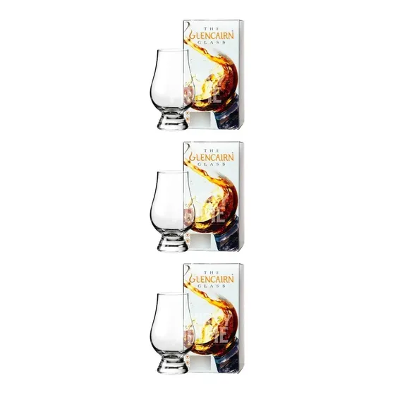 Kit 3 Taças The Glencairn Glass Cristal Whisky 200ml Transparente