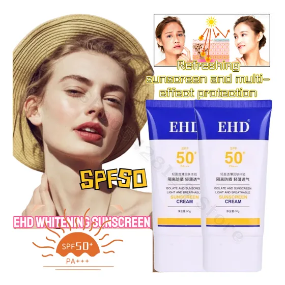 Protector Solar Iluminador Facial Ehd Con 50 Rayos Uv