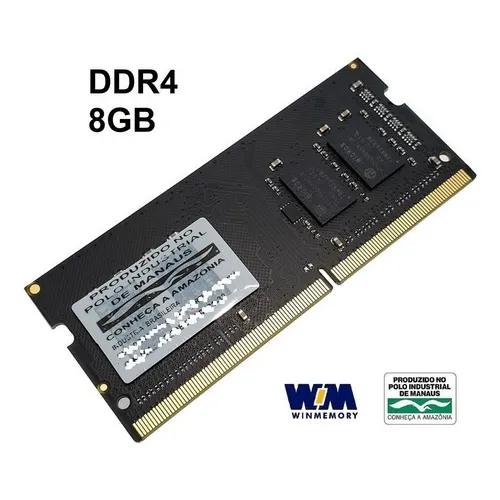 Memória RAM preto 8GB 1 Win Memory WAS84S8AZ
