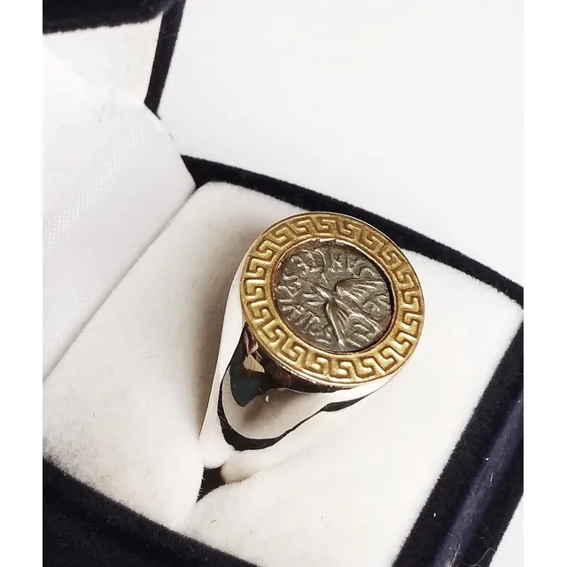 Anillo Reforzado De Hombre Plata 925 Y Oro 18k Esp.sto.