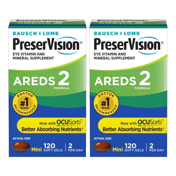 240gels Vitaminas Minerales Preservision Areds-2 Para Ojos