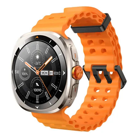 Smartwatch Jr-fv2 Venture Series Joyroom Pantalla Amoled Plateado Deportivo Naranja O Blanca Plateado