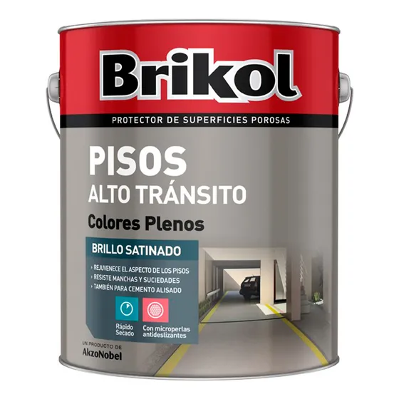 Brikol Piso Alto Transito Microperlas Antideslizante 10lt