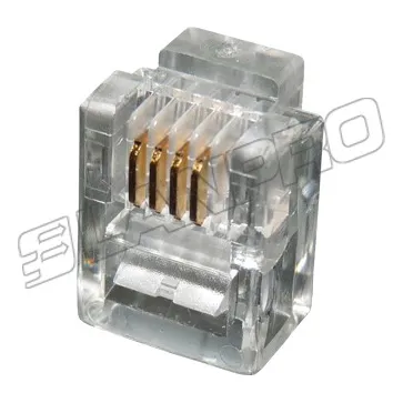 Conector Rj11 Cat 3 4c Paq 100 Pzas Lp-rj146p4cctus Lanpro