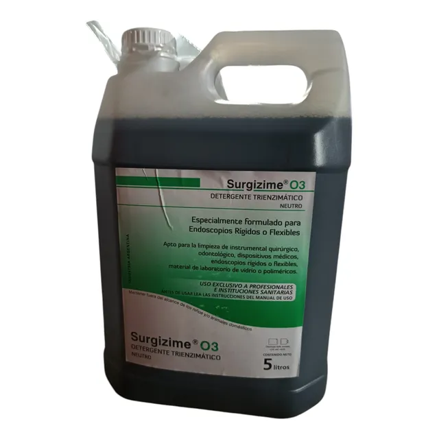 Detergente Tri Enzimático Surgizime O3 Instrumental Bidon 5l