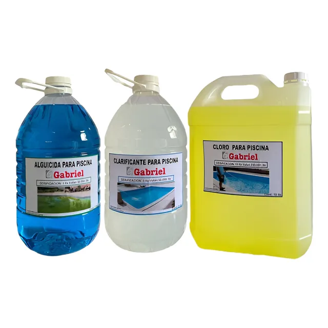 Promo Pack Productos Piscina Cloro, Alguicida, Clarificante