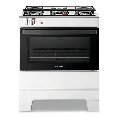 Fogão 5 Bocas Esmaltec Ideal Top Limpa Fácil Branco 127/220v