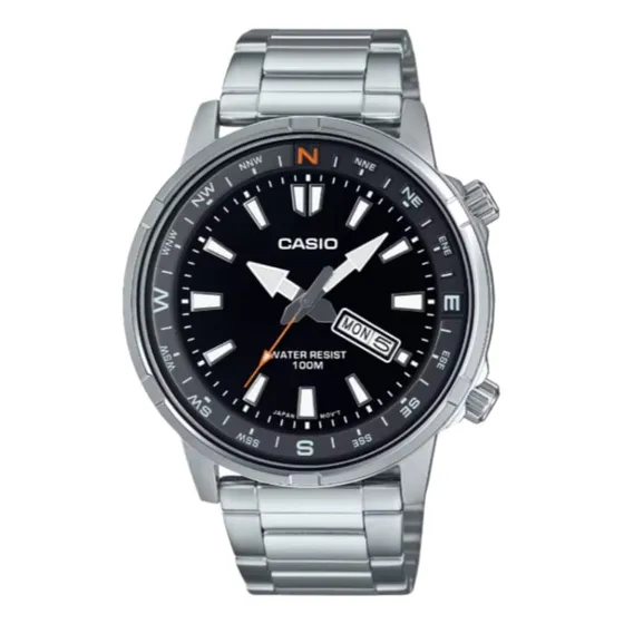 Reloj Casio Hombre Mtp-130d-1a4vdf/ Analógico Fecha Wr100m