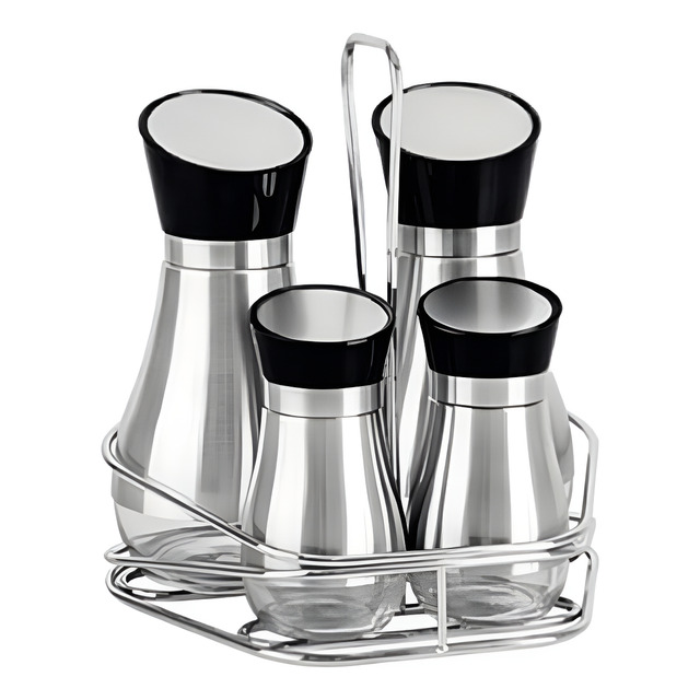 Conjunto Galheteiro Tramontina Realce 4 Peças Conjunto Galheteiro Tramontina Realce 4 Peças