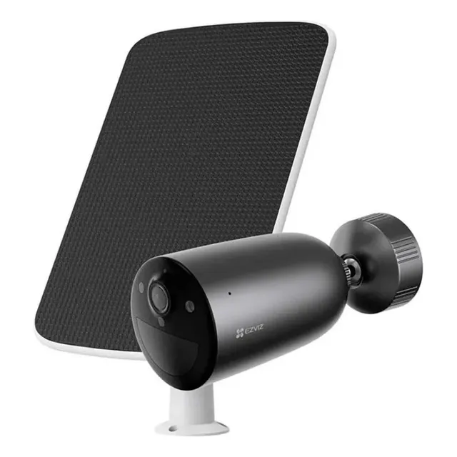 Cámara Wifi Ezviz Eb3 2k 3mp Con Batería Y Panel Solar Negro