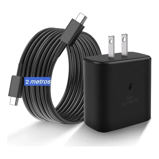 45w Cargador 2m Tipo C Súper Rápida Para Samsung S25/s24 Ult